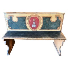 Antique Italian Tuscan Bench, 18th Century