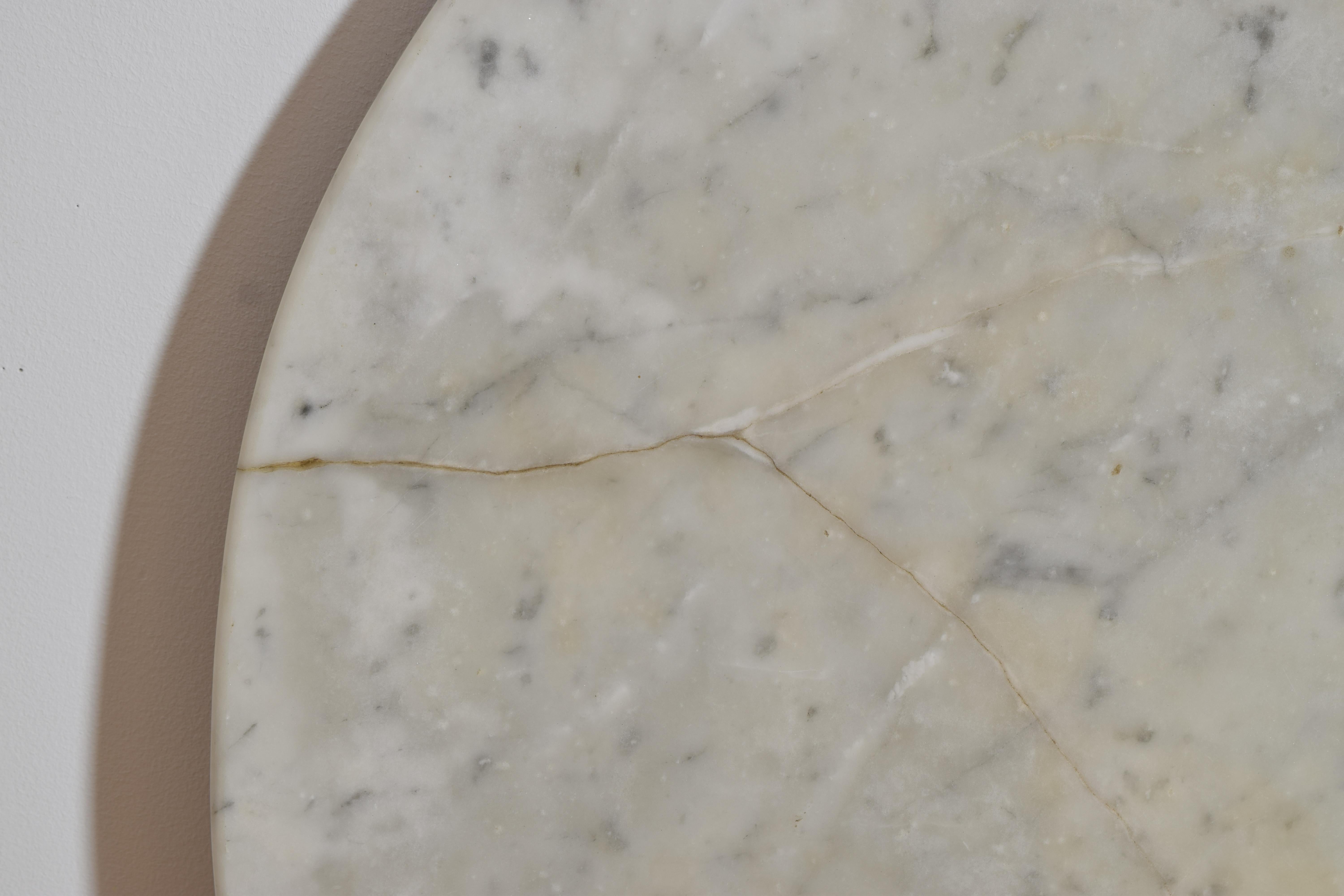 Italian, Tuscan, Empire Period Giltwood, Ebonized, Marble-Top Center Table 19thc For Sale 6