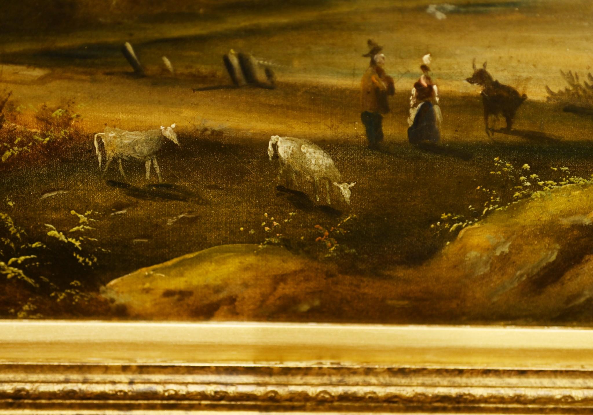 Peinture de paysage toscan Grand Tour Pastoral Art italien en vente 5