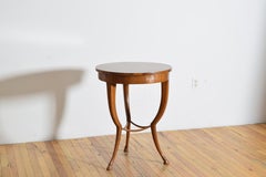 Italian, Tuscan, Light Walnut Table with Hoof Feet, ca. 1825