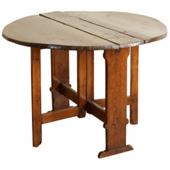 Tavolo Foldes in legno di Castagno, periodo LXIV, inizio XVIII sec.