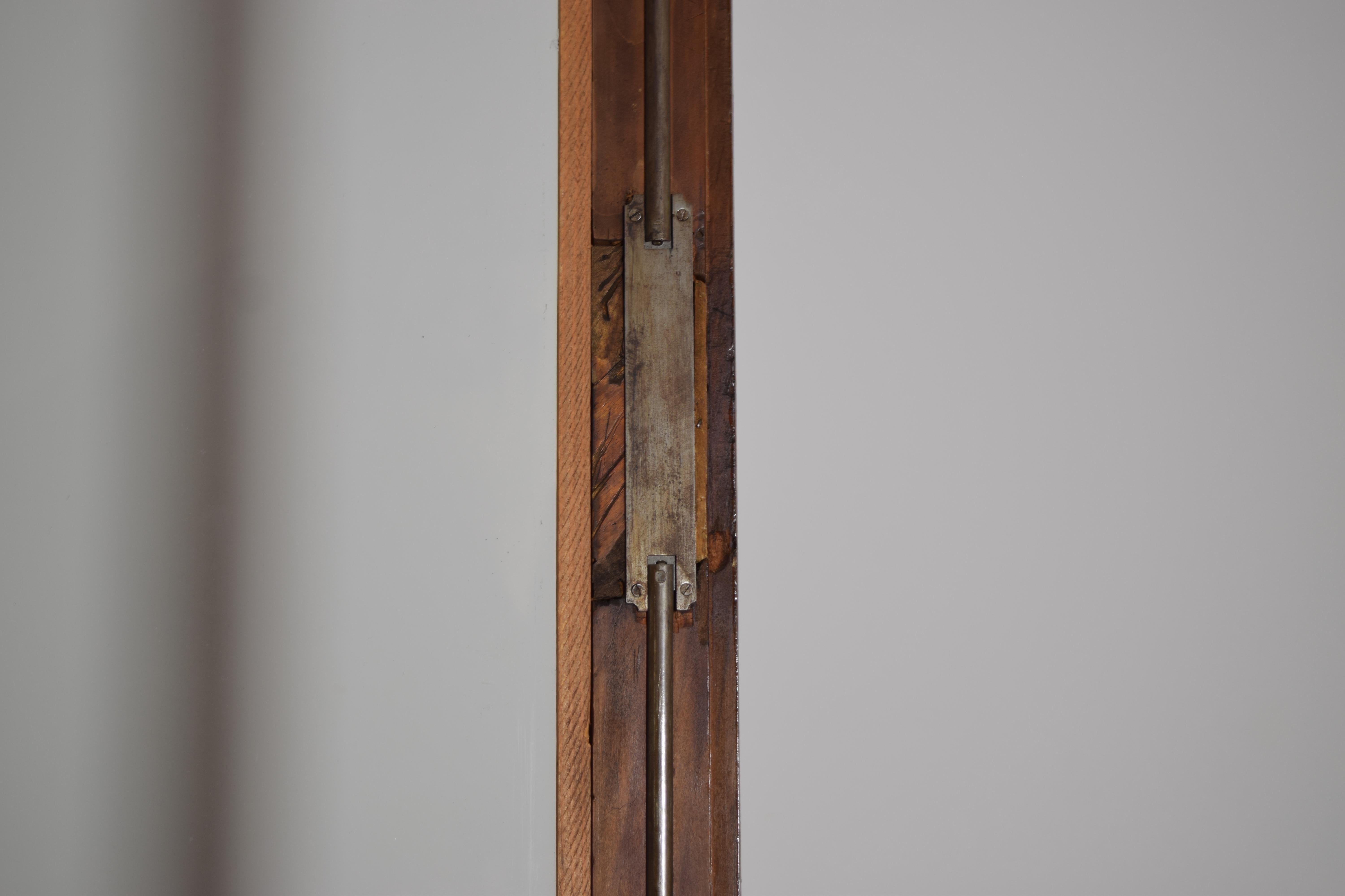 Paire d'armoires italiennes, toscanes, néoclassiques en bois fruitier et portes en verre, 1erq. 19e s. en vente 10
