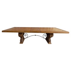 Italian Tuscan Revival Extendable Dining Table