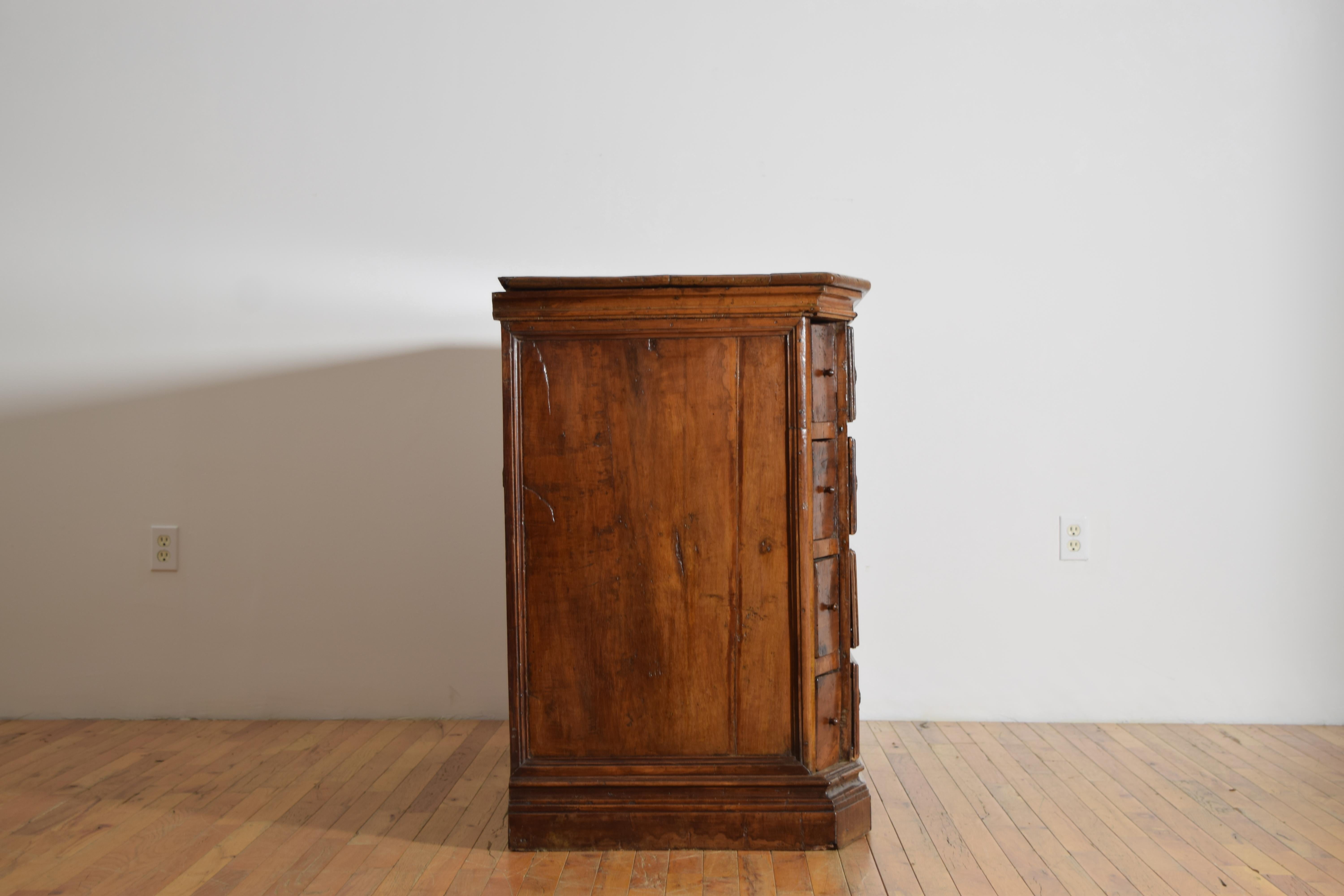 Italian, Tuscany, Baroque Period Walnut 12-Drawer Scantonata Commode, 17th cen 1