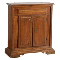 Italian, Tuscany, Baroque Period Walnut and Gilt Piccola Credenza, mid 17th cen.