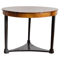 Italian, Tuscany, Empire Period Walnut & Ebonized Center Table, ca. 1800