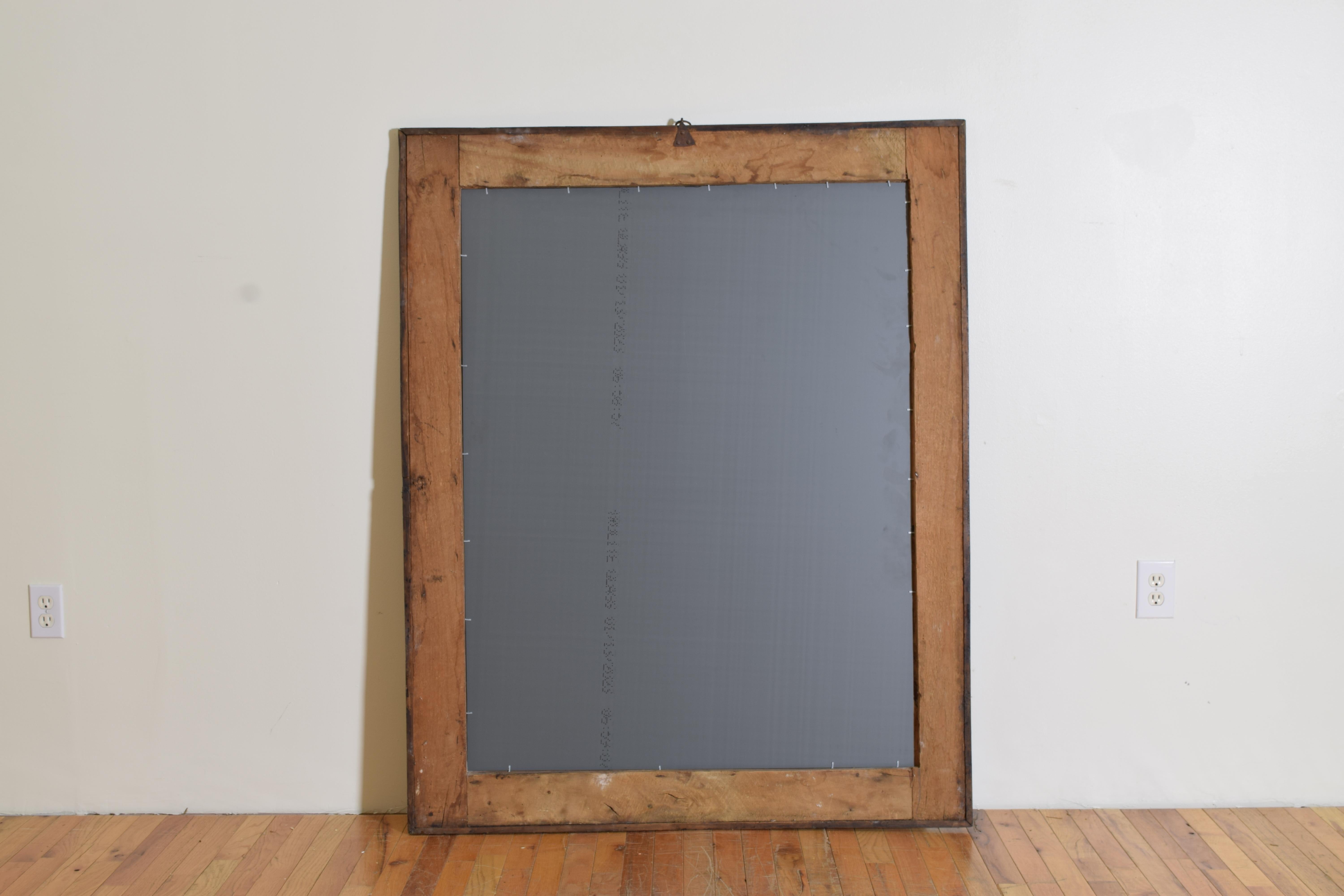 Italie, Toscane, Miroir en bois doré et en étoile ébonisée du baroque tardif, fin du 17e s. en vente 1