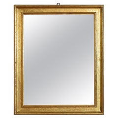 Italian, Tuscany, Louis XIII Period Shaped and Stencil Gilt Mirror, 17th/18th C