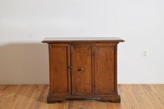 Italian, Tuscany, Louis XIV Period Walnut 1-Door Low Credenza, early 18th cen.