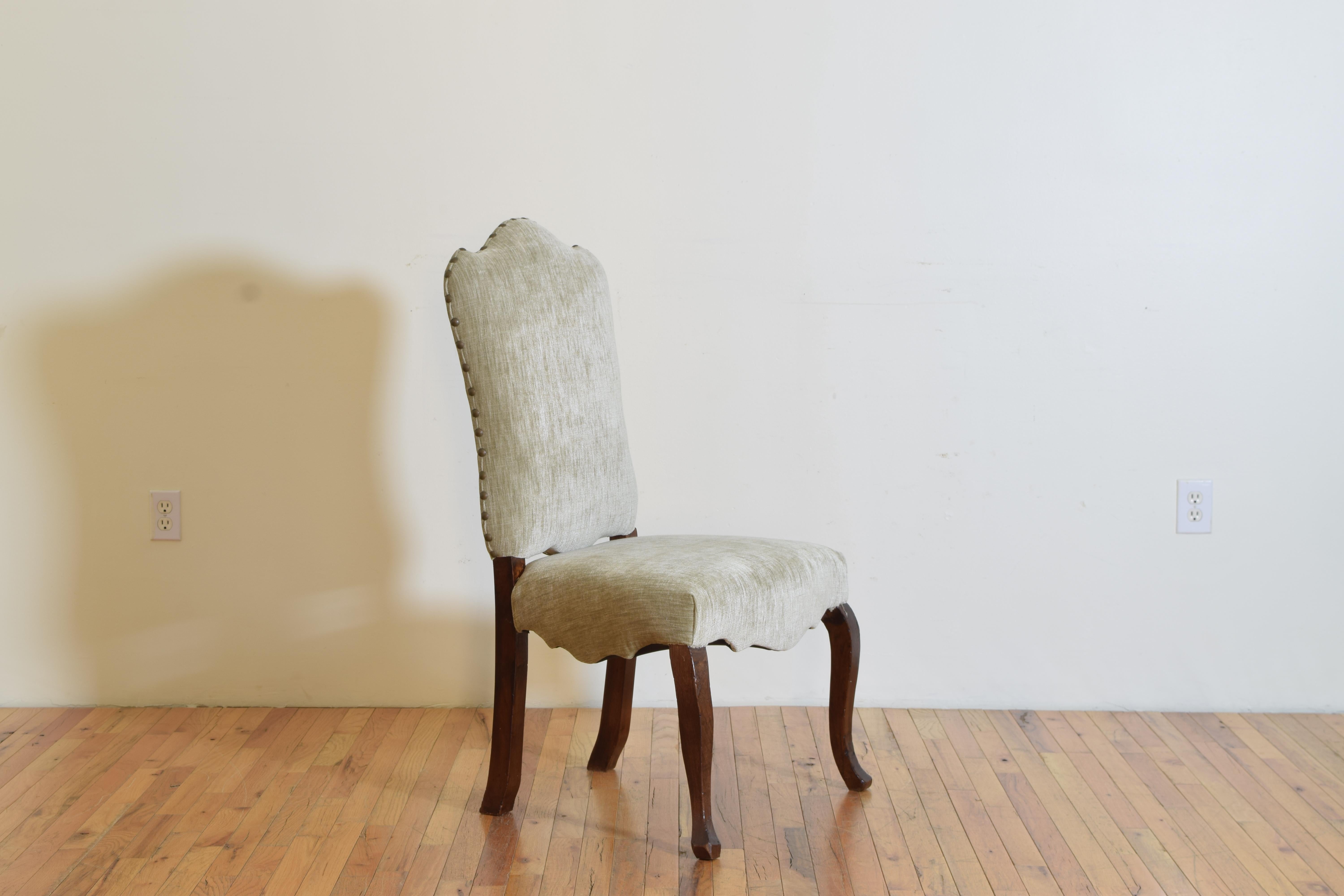 Louis XV Italian, Tuscany, Mid-18th Century Upholstered Sidechair