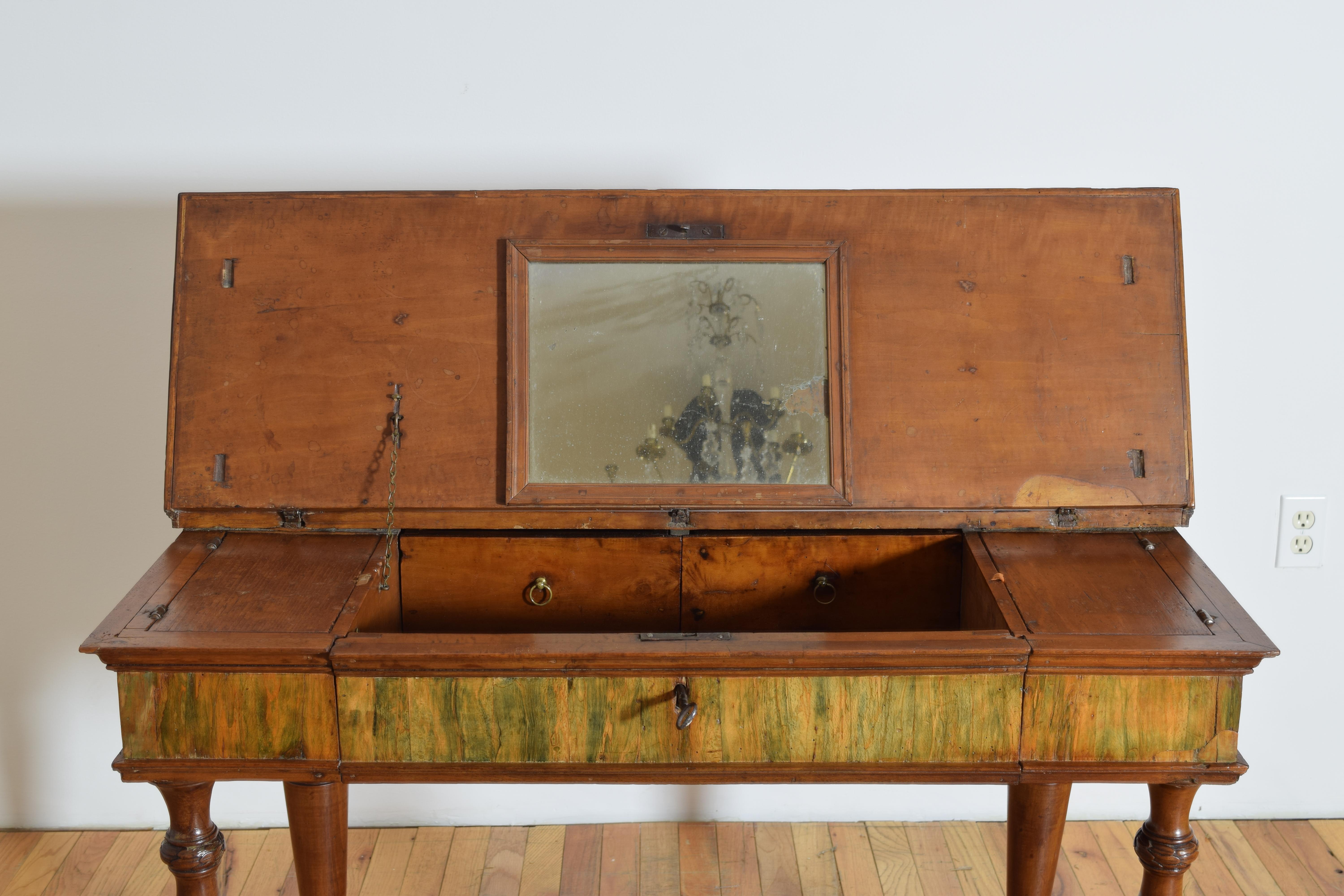 Italiano, Toscana, Scrittoio neoclassico in noce metamorfico, 1780 ca. in vendita 2