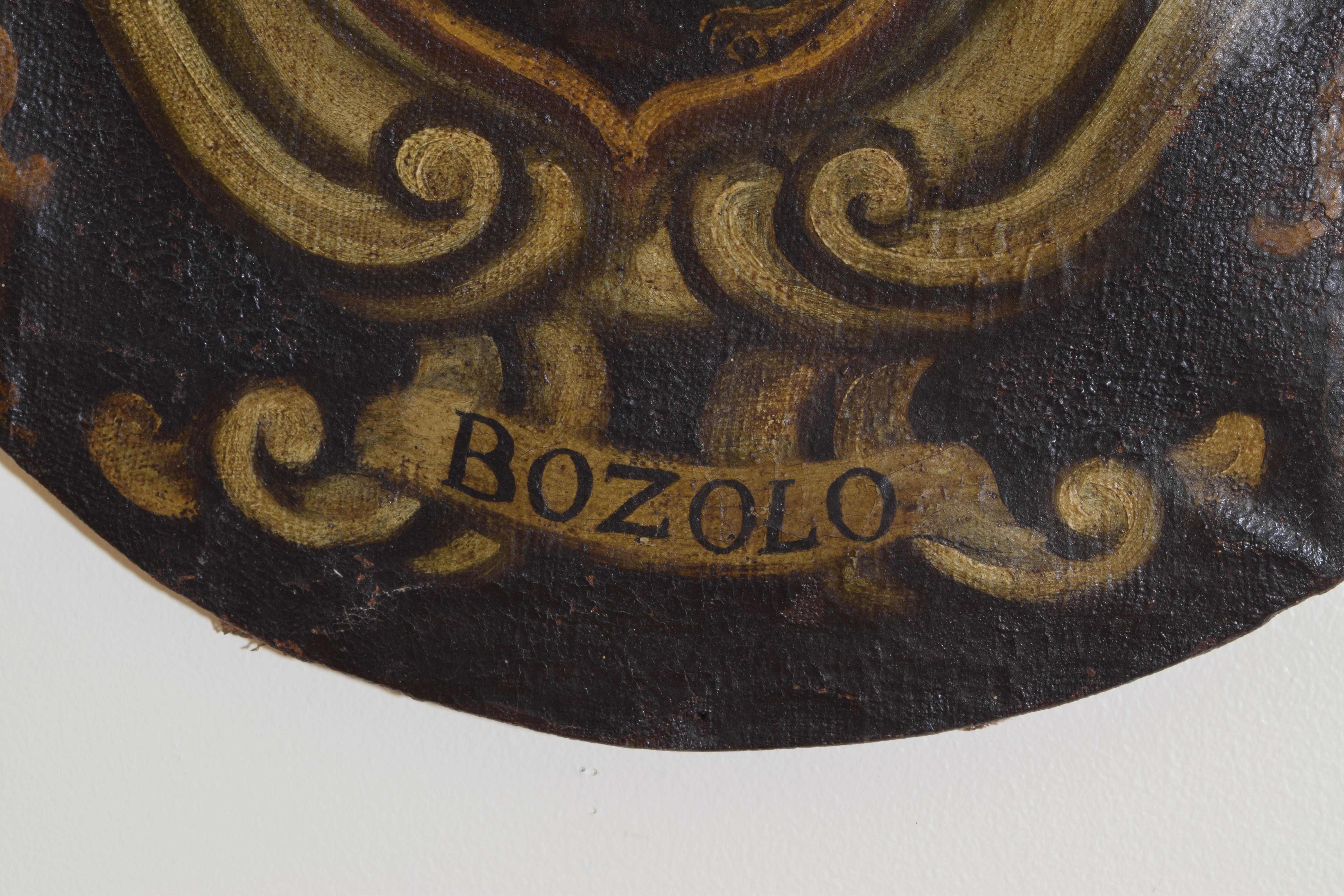 Italian, Tuscany, Oil on Canvas Stemma, Family “Bozolo”, Early 17th Century 3