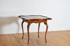Italian, Tuscany, Rococo Period Walnut and Inlaid Games Table, Mid 18th cenury