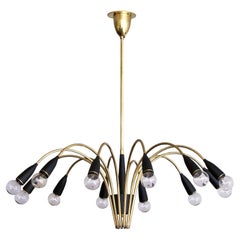 Italian Twelve-Arm Chandelier, 1950