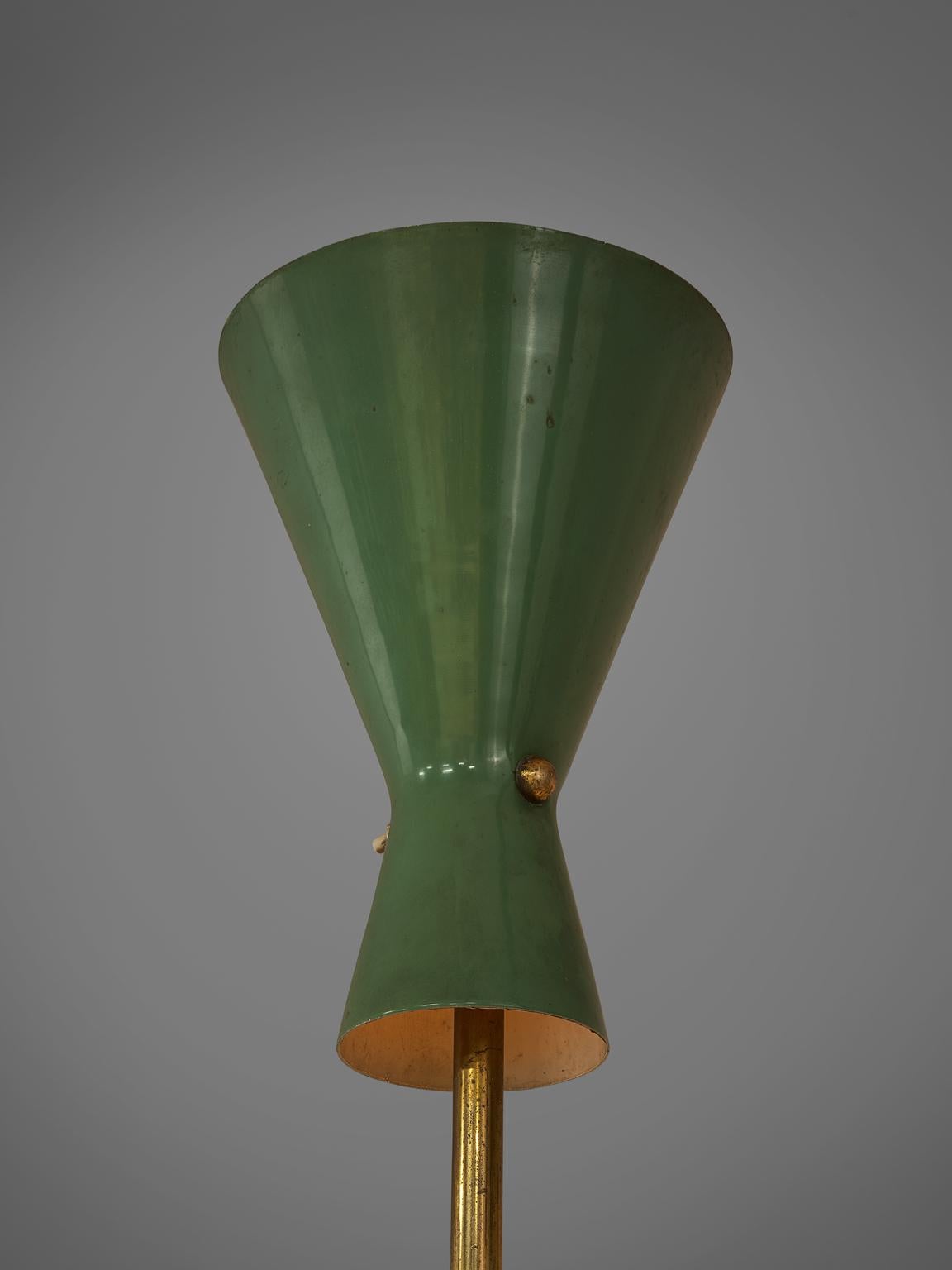 Mid-20th Century Italian Two Armed Floor Lamp by Lumen, 1950s