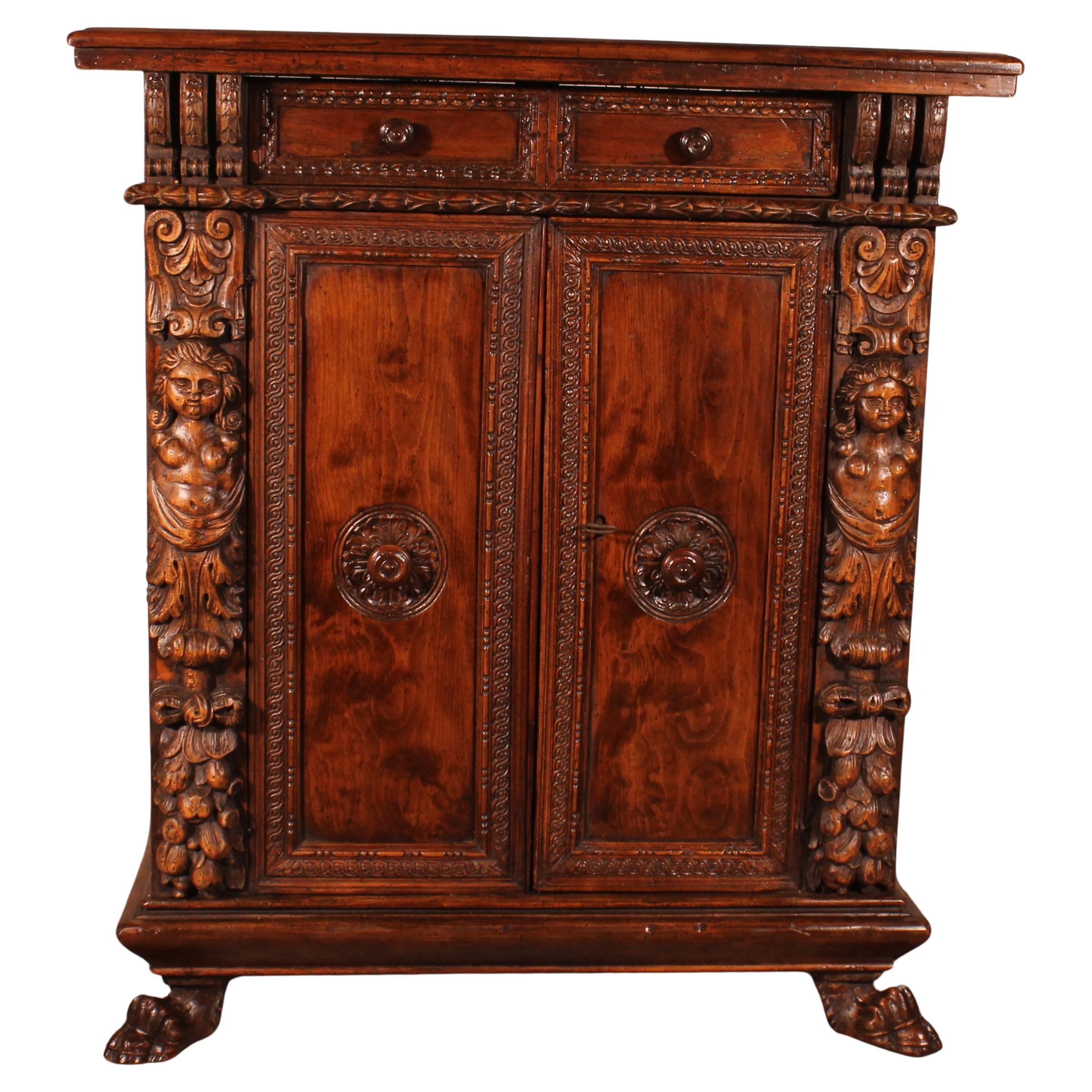 Italian Two-Door Buffet, 17th Century For Sale