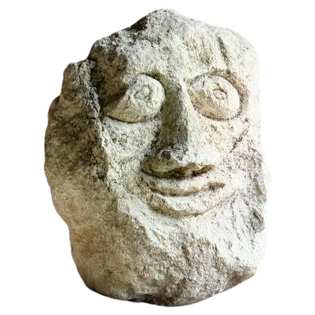 Italian Two Faced Stone Sculpture