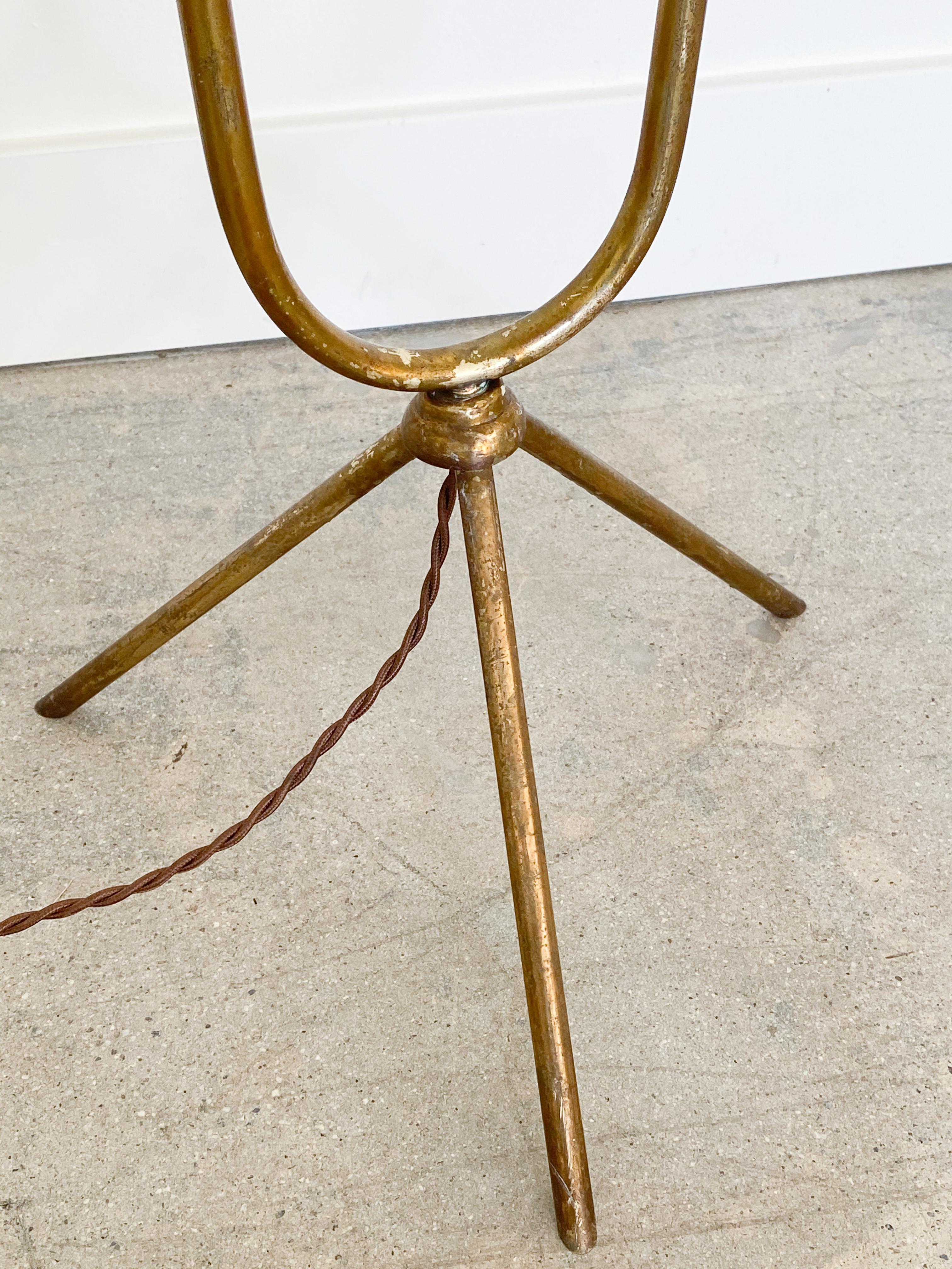 Italian Two-Light Brass Floor Lamp 1
