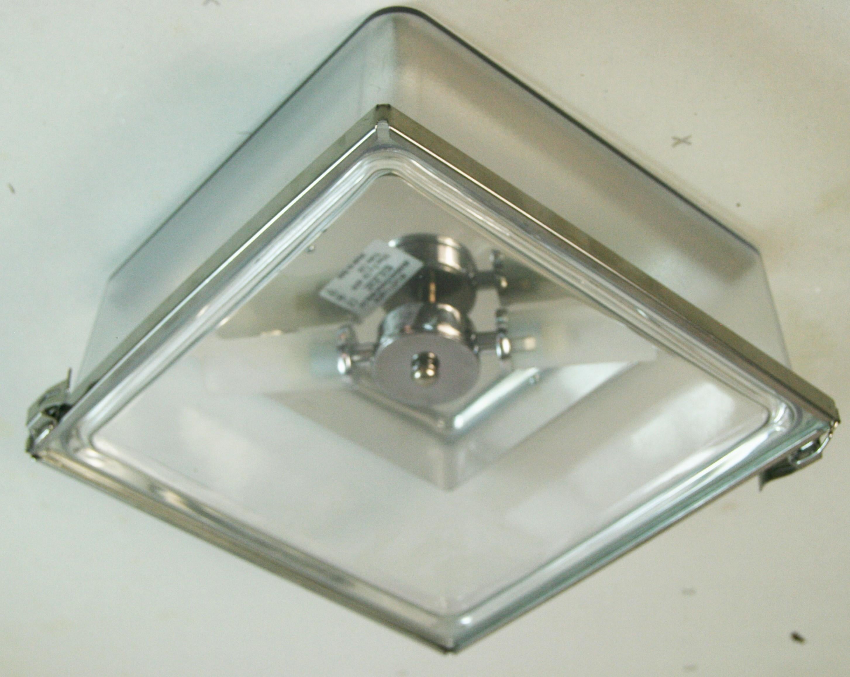 Vetro artistico Lampada da incasso italiana a due luci per cielino moderno in vendita