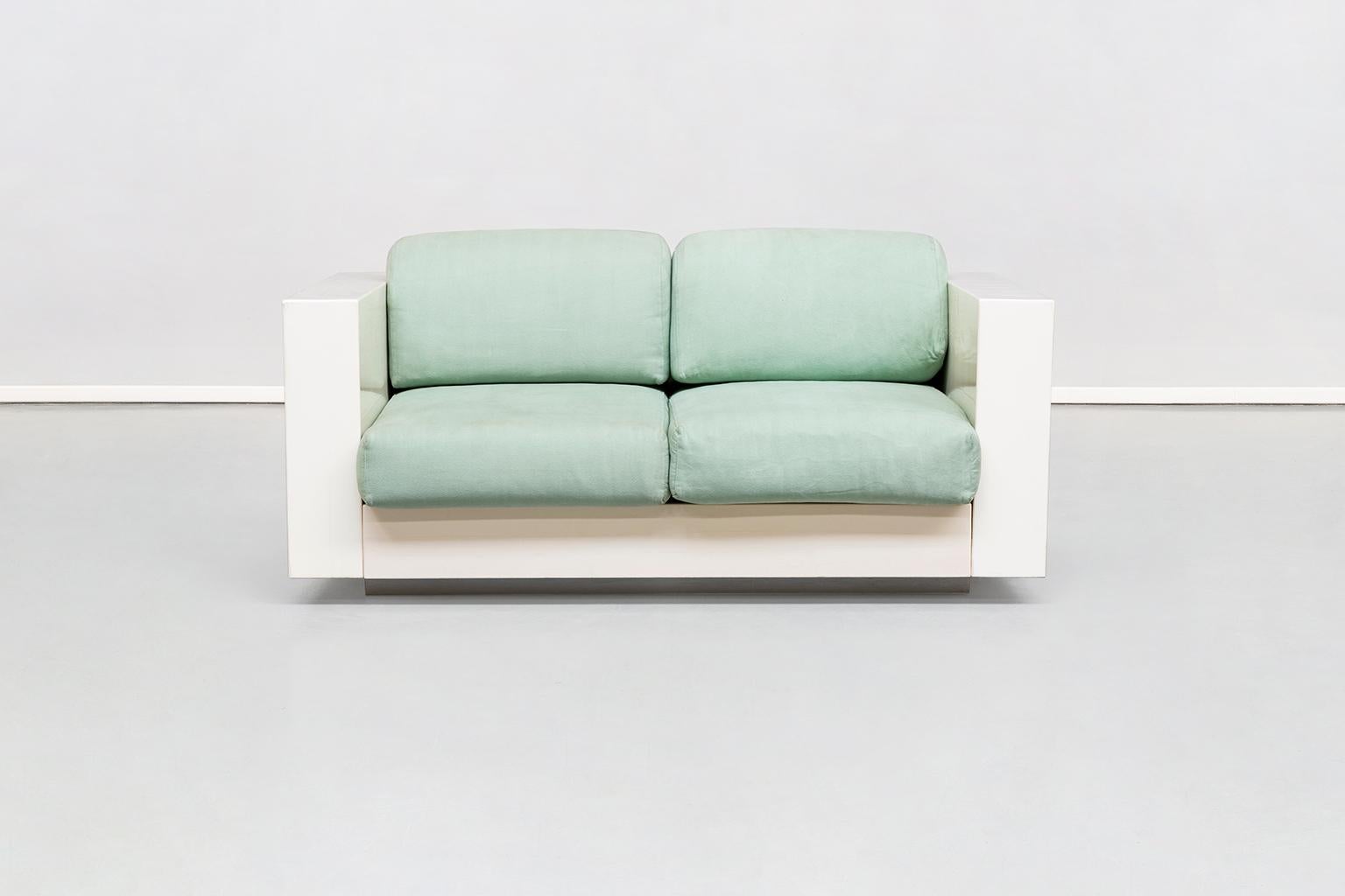 Modern Italian Two-Seat Saratoga Sofa, by Vignelli Associates for Poltronova, 1964