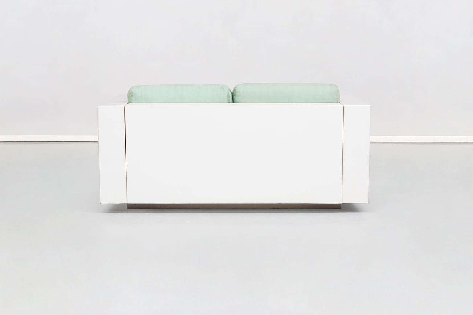 Cotton Italian Two-Seat Saratoga Sofa, by Vignelli Associates for Poltronova, 1964