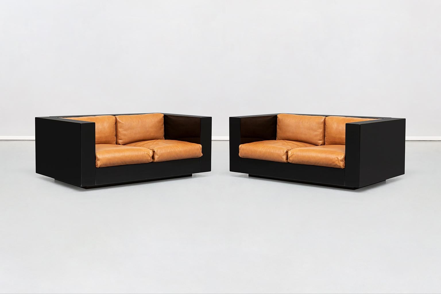 Italian Two-Seat Saratoga Sofa, by Vignelli Associates for Poltronova, 1964 1