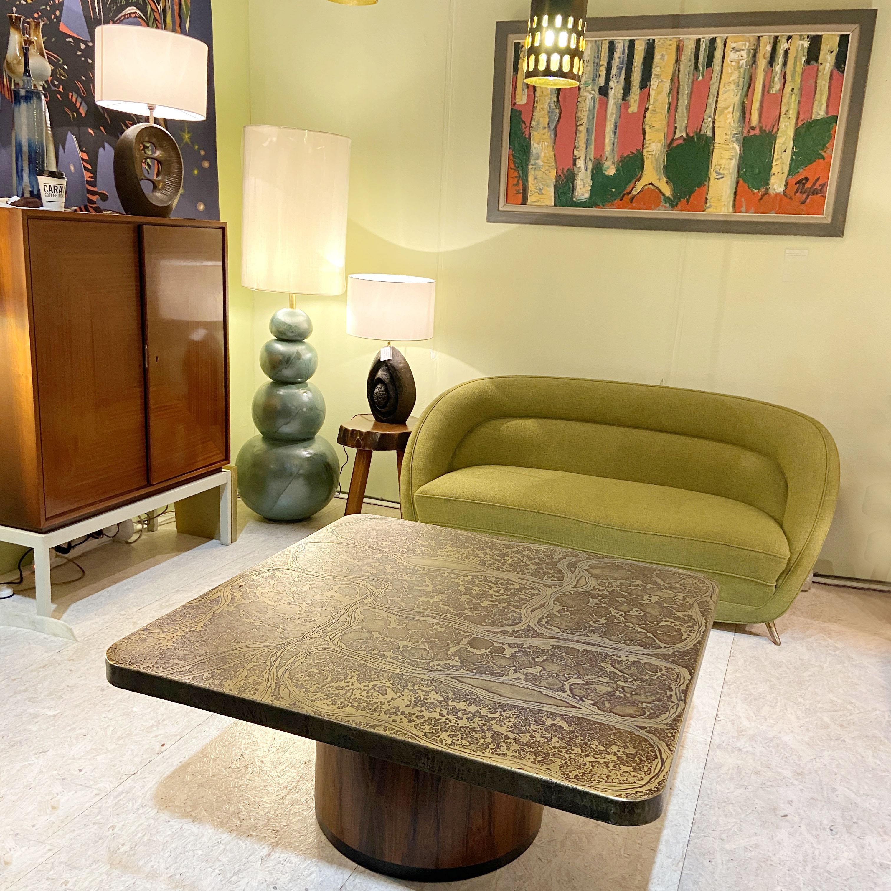Italian Two Seater Sofa in Spring Green by Isa Bergamo For Sale 2