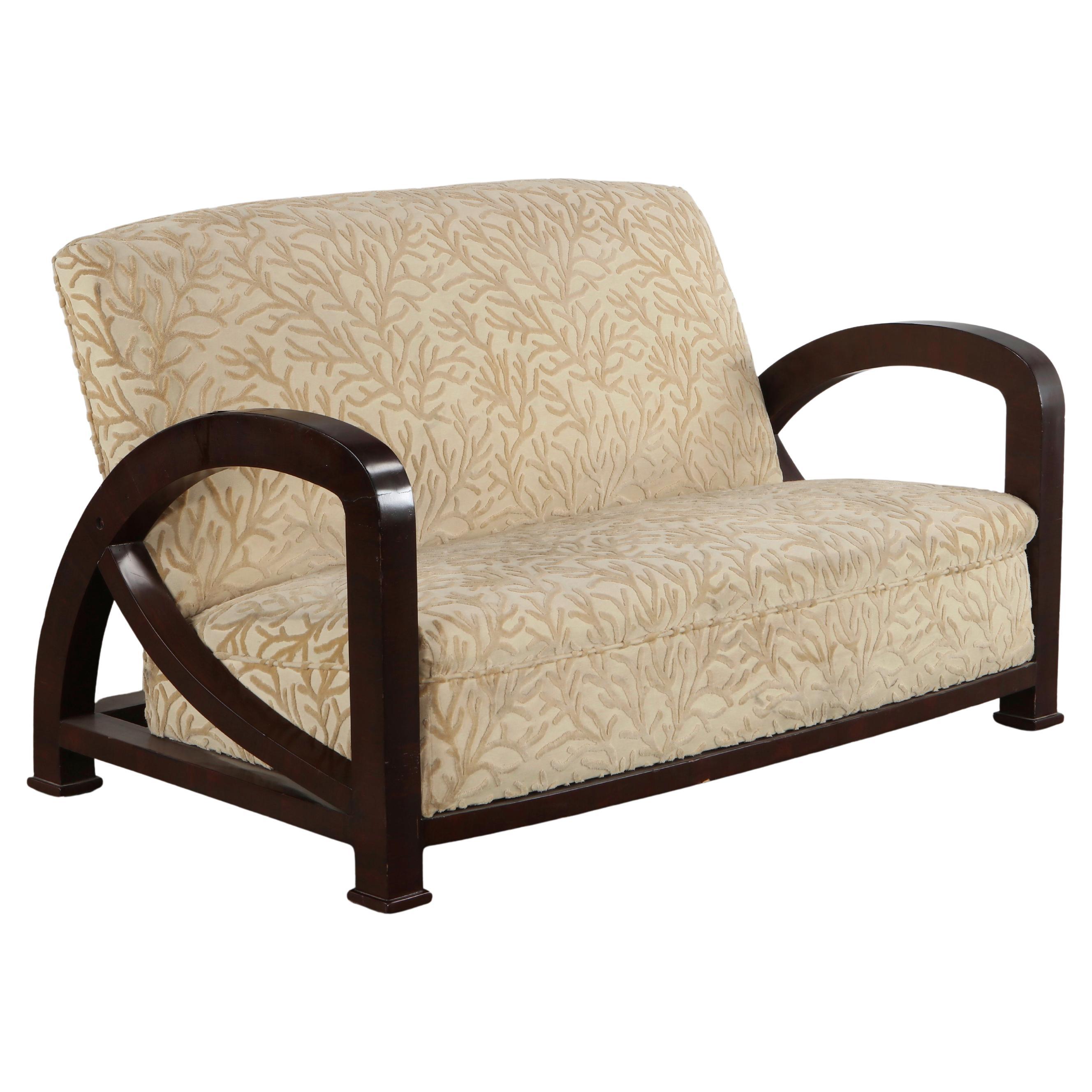 Italian Two-Seater Sofa in the style of Enrique Garcel Jaime, 1930s