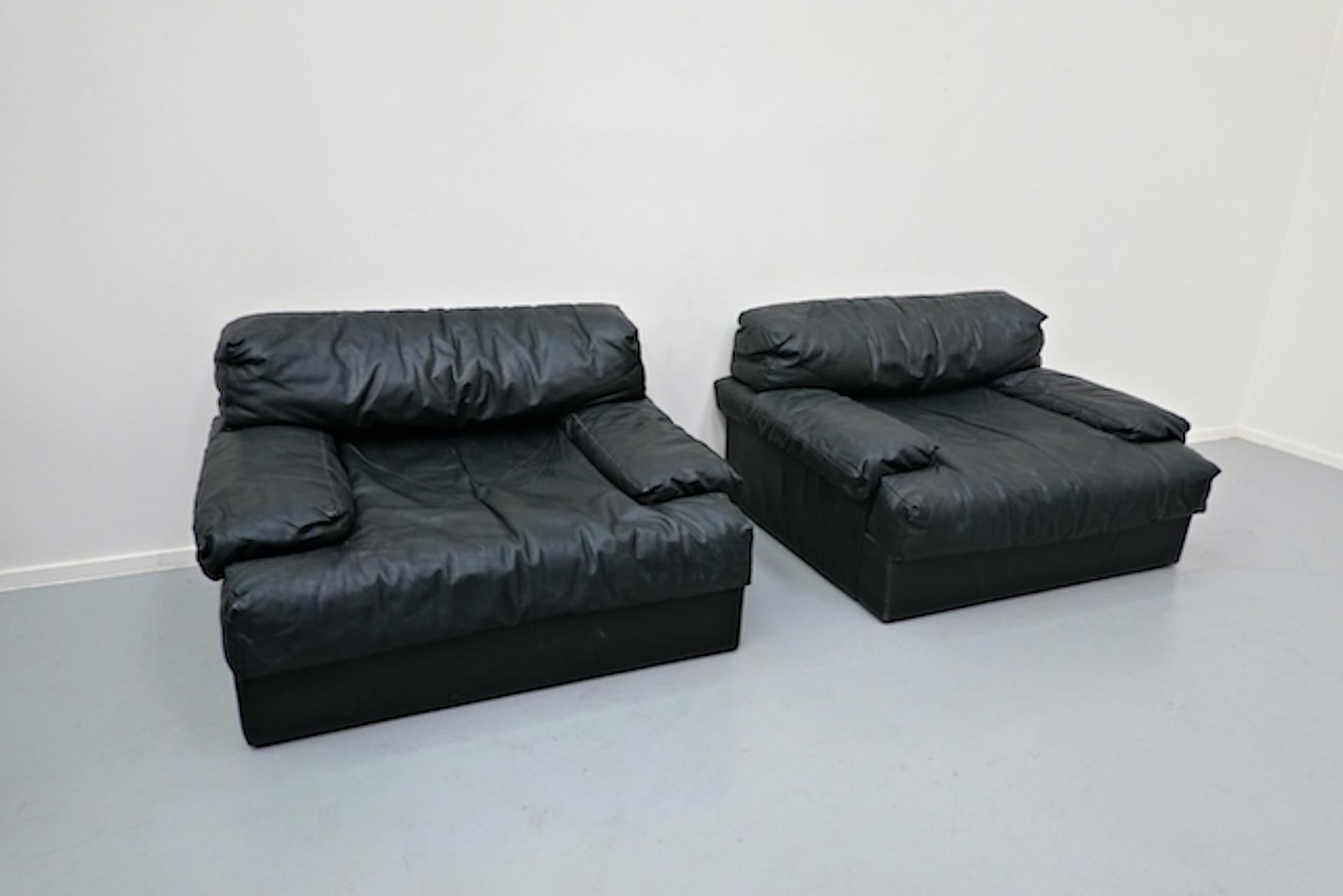 Mid-Century Modern Italian Two-Seat Sofa, Leather, 1960s 8