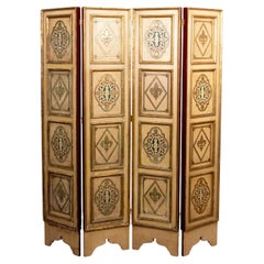 Italian Two Sided Florentine Style Room Divider Screen