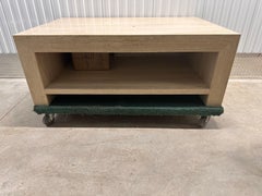 Italian two tier travertine coffee table