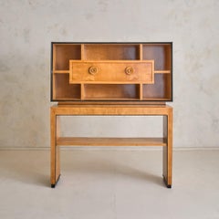 Italian Two-Tier Wood Cabinet Attributed to Paolo Buffa, 1940s