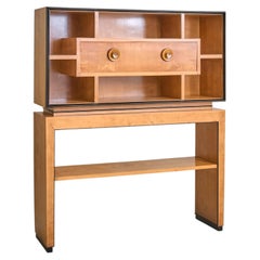 Italian Two-Tier Wood Cabinet Attributed to Paolo Buffa, 1940s