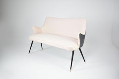 Italian Two-Tone Velvet Sofa by Osvaldo Borsani, circa 1950