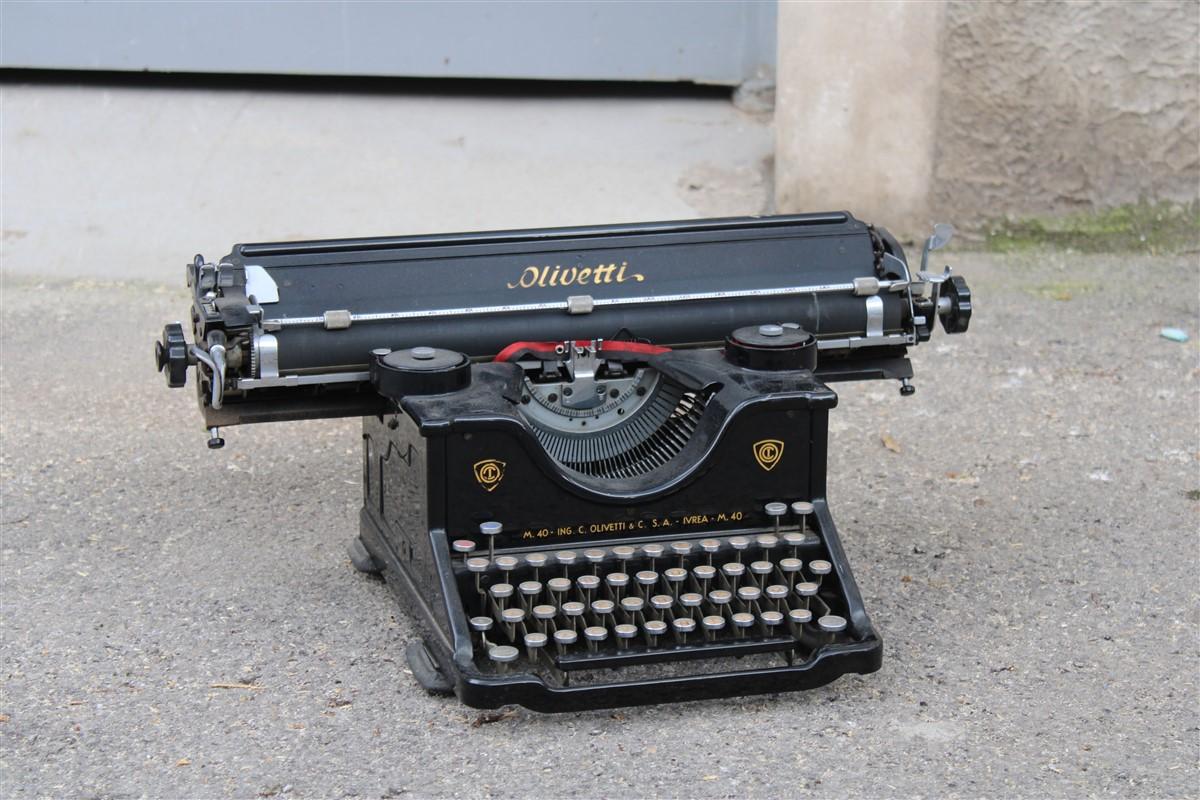 Type-writer italien Olivetti 1930 Ivrea M40 en vente 6