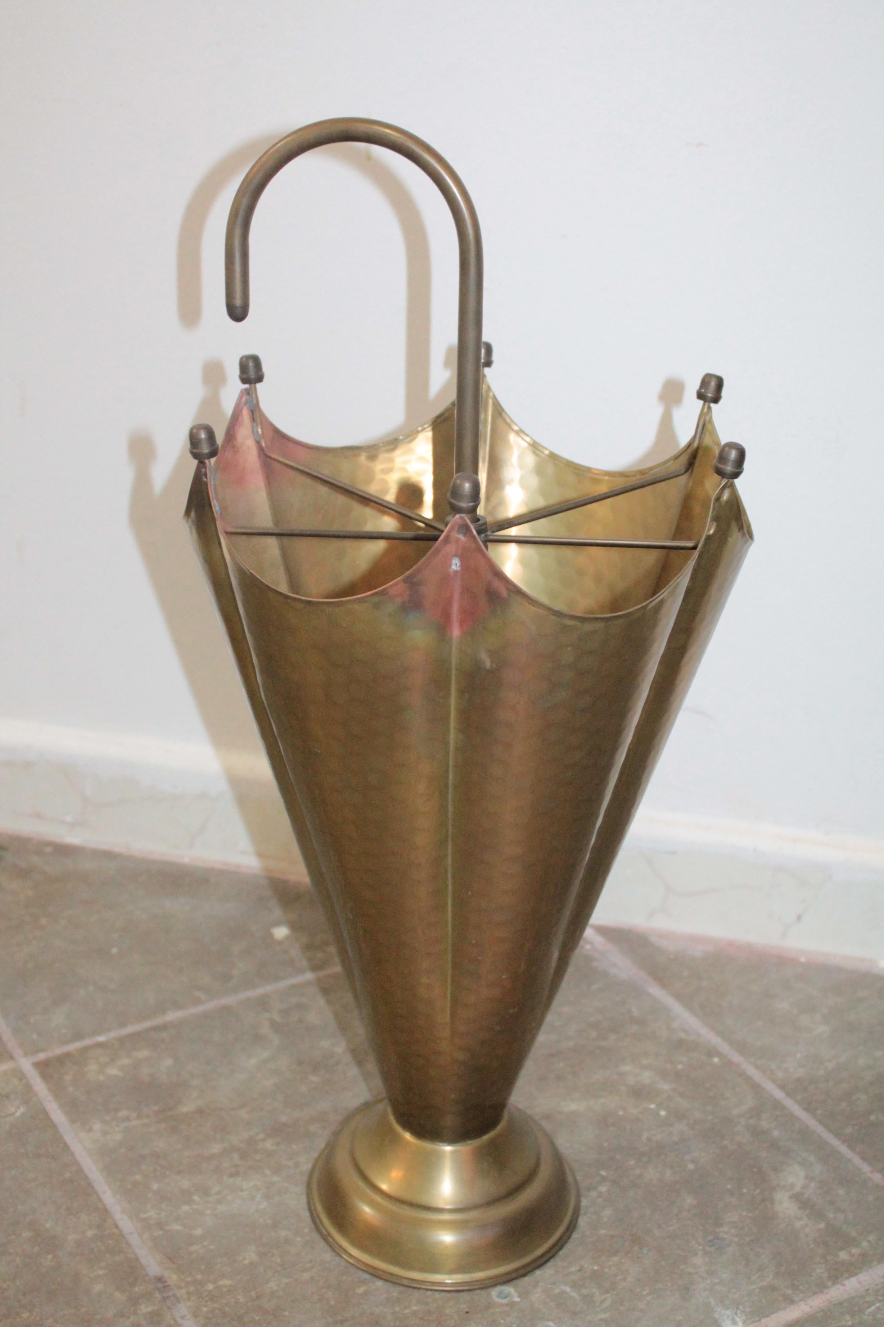 Italian Umbrella Stand 1950s Brass 2