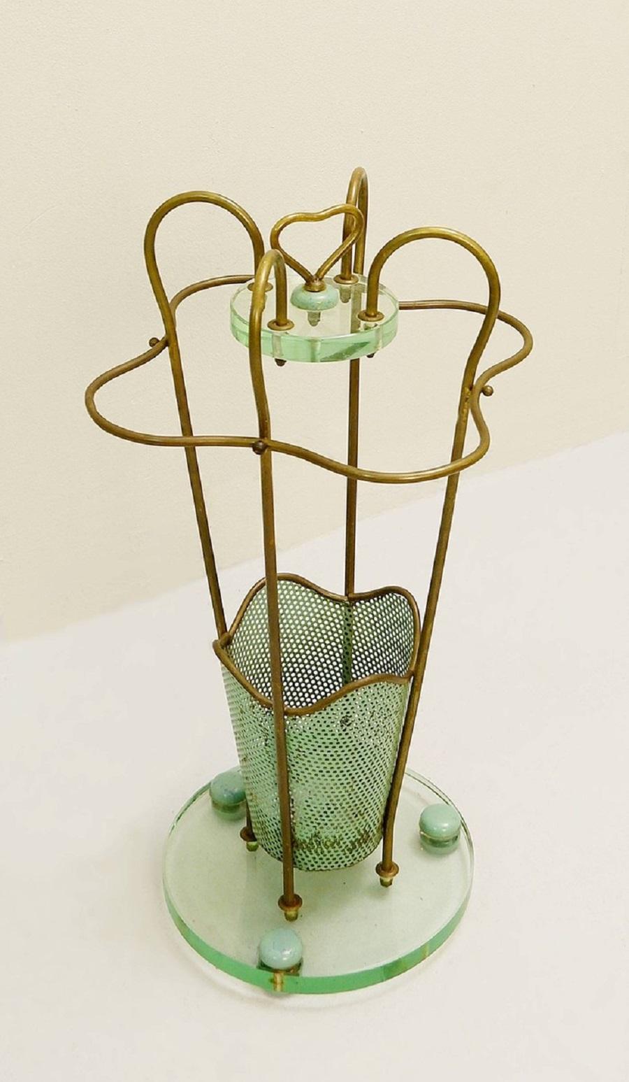 Italian Umbrella Stand by Cesare Lacca for Fontana Arte, 1930s In Fair Condition In Brussels, BE