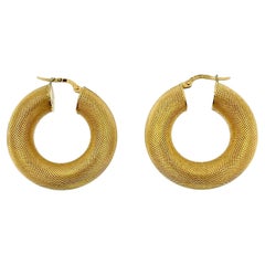UnoAErre, boucles d'oreilles italiennes en or jaune 19 carats