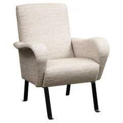 Italian Upholstered Lounge Chair by Luigi Caccia Dominioni