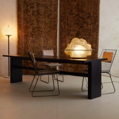 Italian ‘Valmarana’ Ebonized Wood Dining Table by Carlo Scarpa, 1971