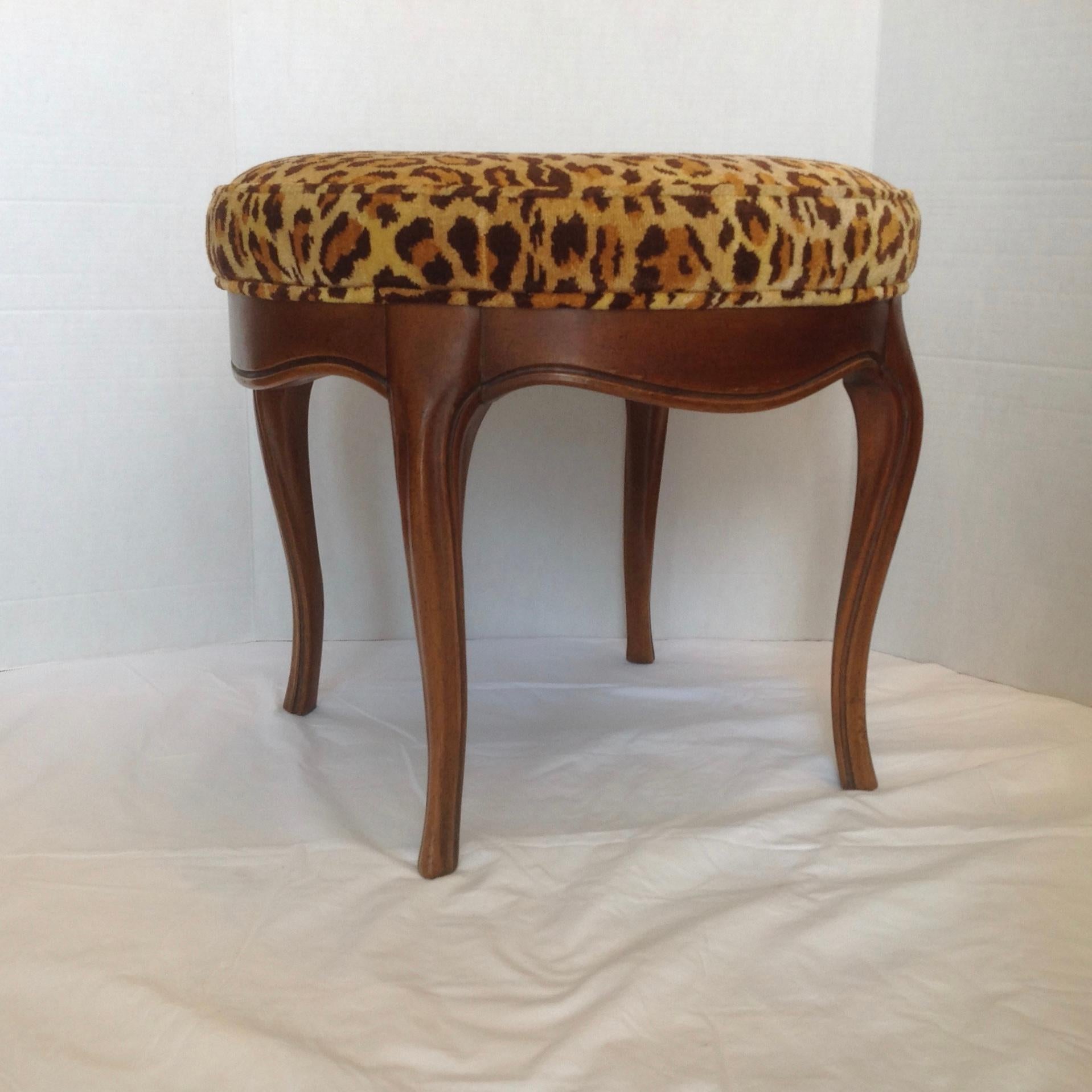 Textile Italian Vanity Stool