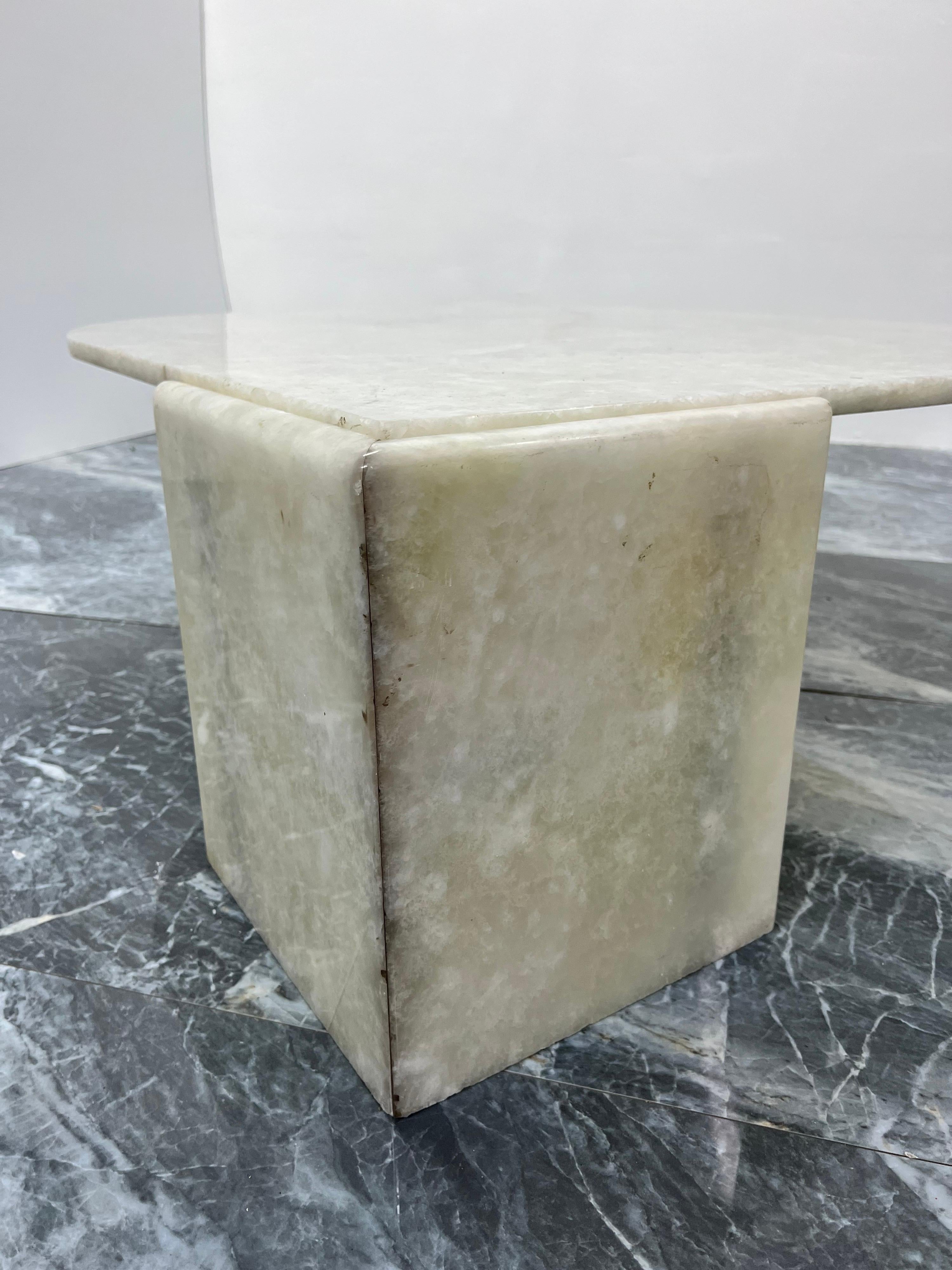 Italian Variegated Onyx Marble Teardrop Coffee Table, 1970s For Sale 5