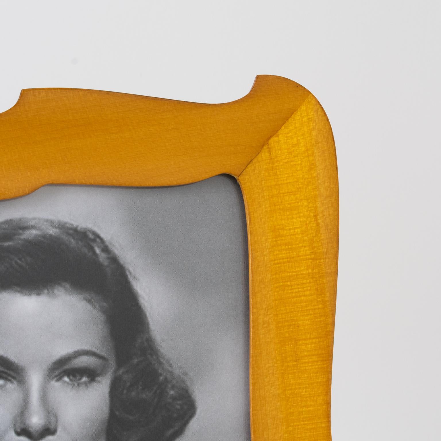 Mid-20th Century Italian Varnish Sycamore Wood Picture Frame, 1940s