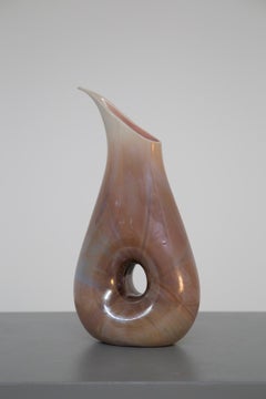 Italian Vase Chalcedony by Aureliano Toso Attributed to Dino Martens, 1950s