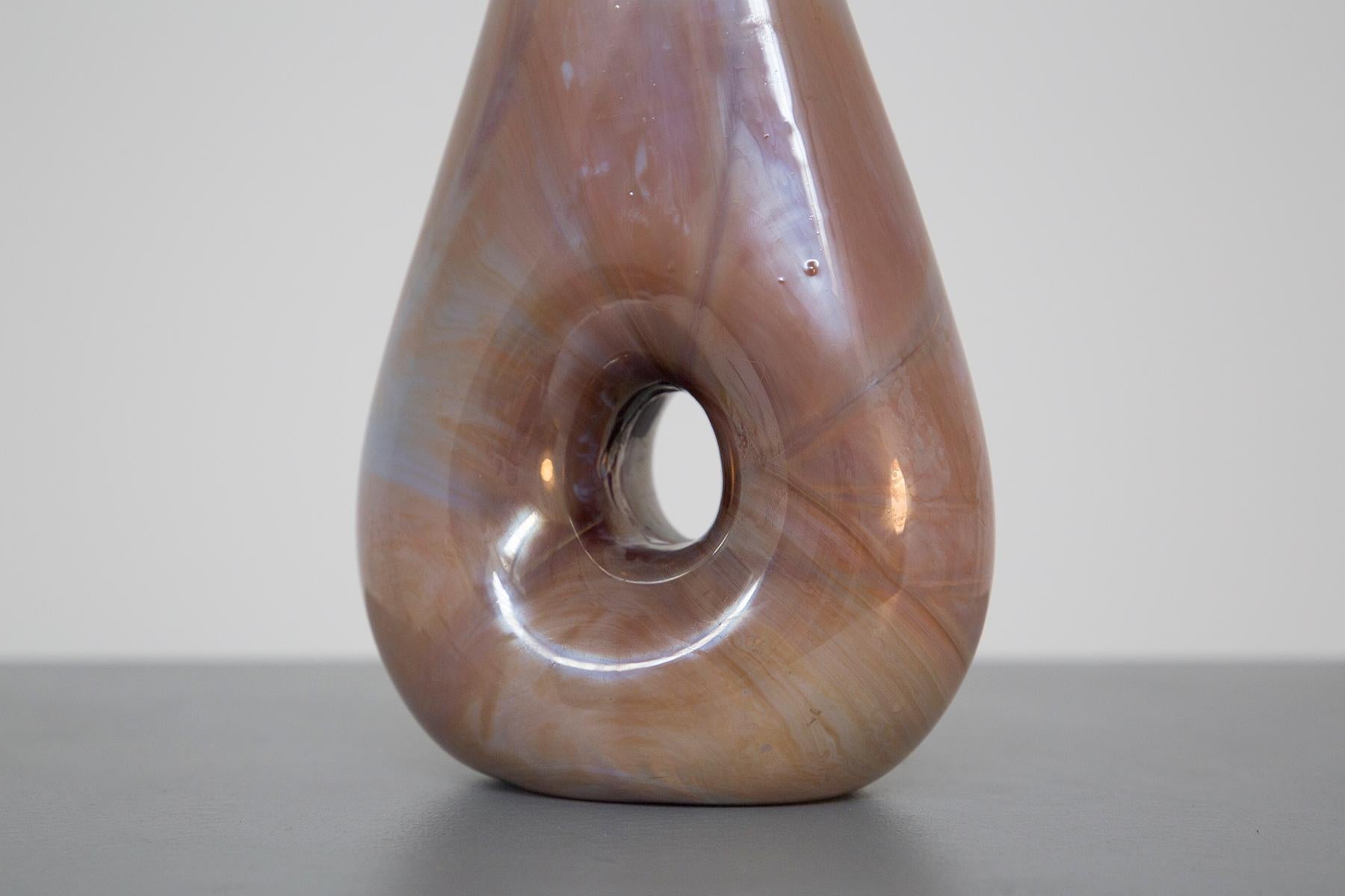 Italian Vase Chalcedony by Aureliano Toso Attributed to Dino Martens, 1950s In Excellent Condition For Sale In Milano, IT
