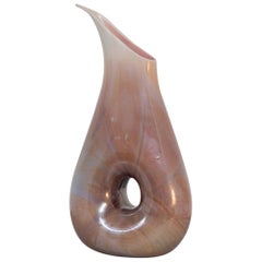 Retro Italian Vase Chalcedony by Aureliano Toso Attributed to Dino Martens, 1950s