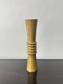 Cognolato Brass Vase, Mid-Century Modern, Beaded Design, Italy, 1950s