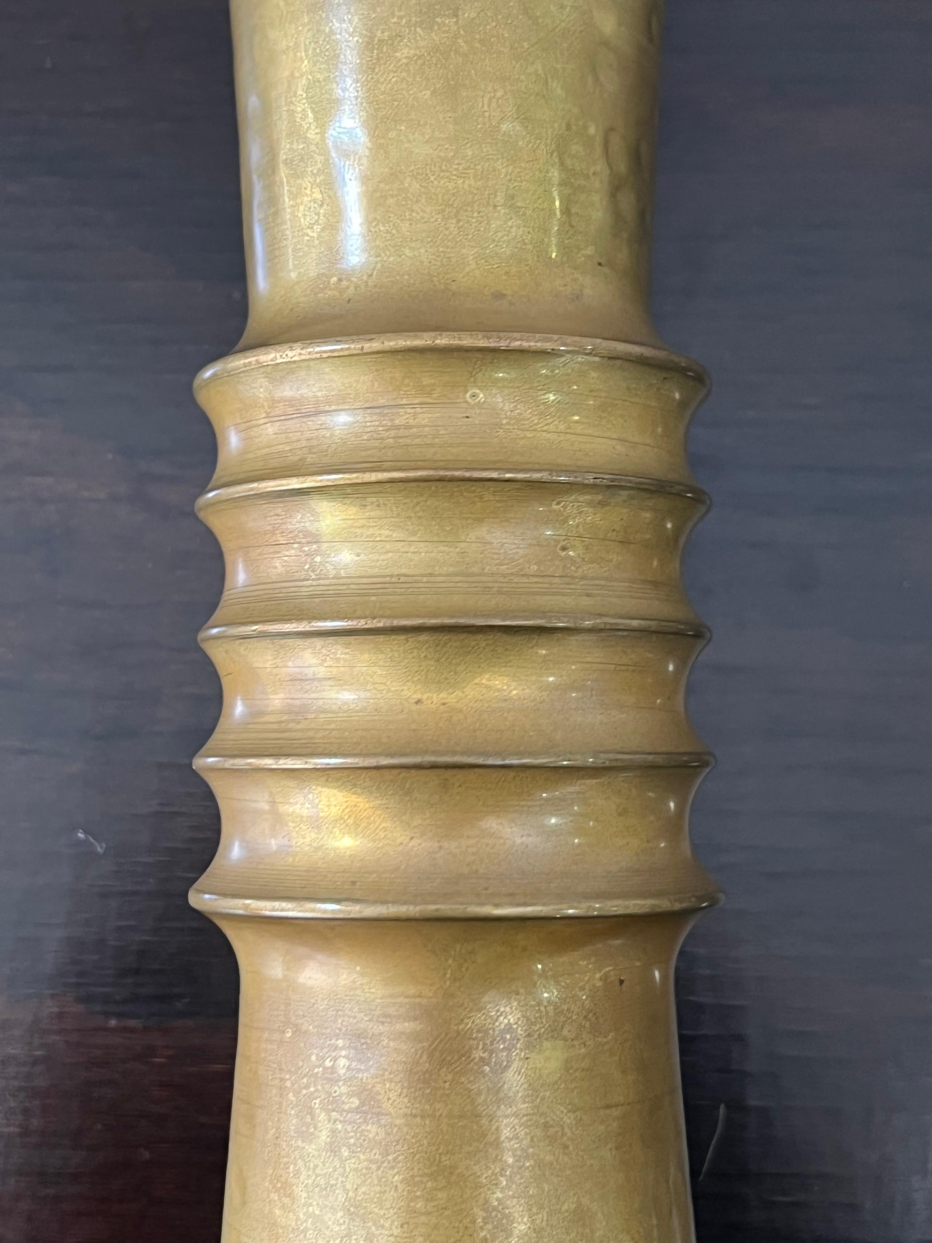 Mid-20th Century Italian Vase in Brass by Cognolato 1950s For Sale
