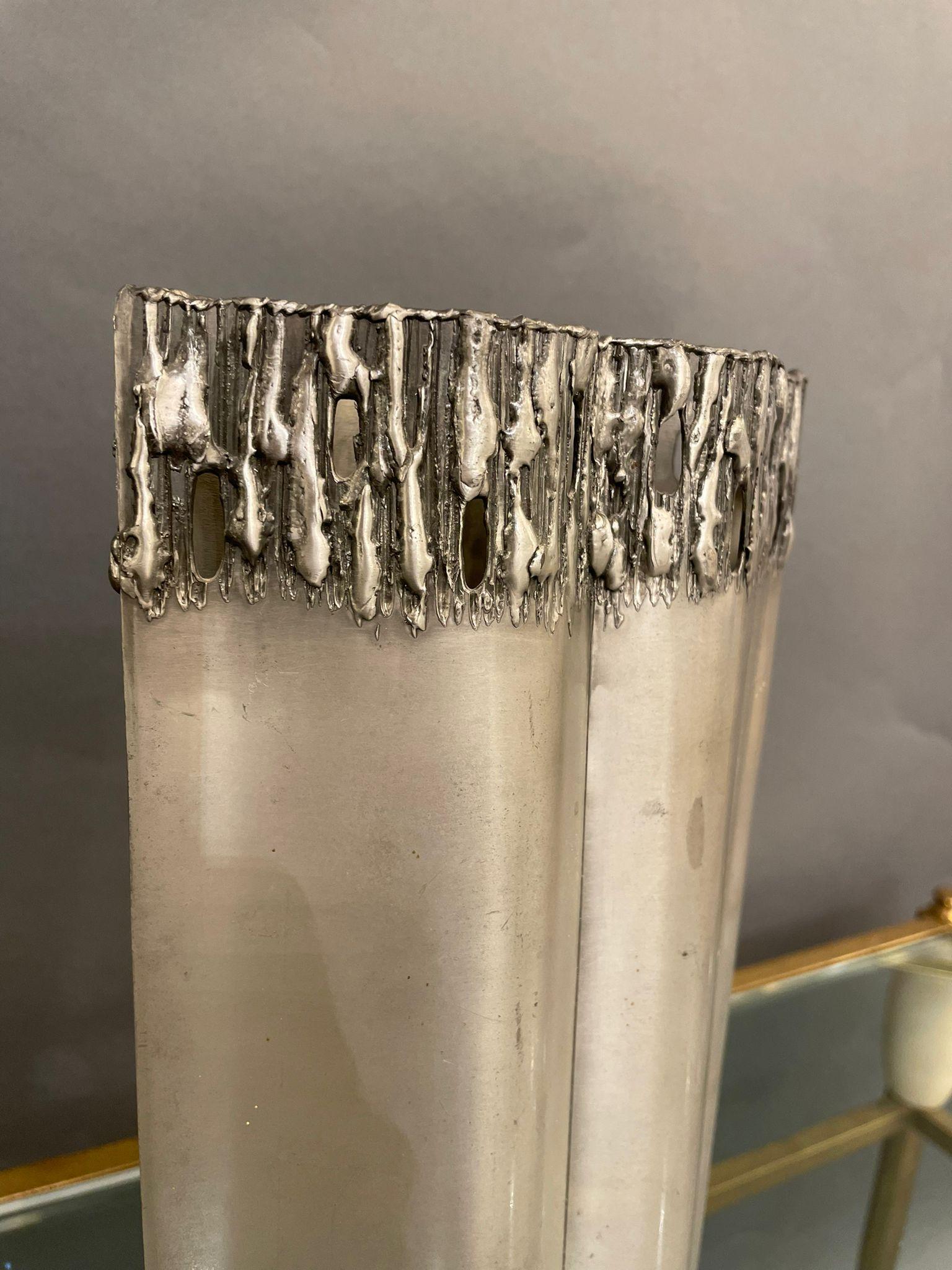 Peltro Vaso italiano in peltro, 1970 circa in vendita