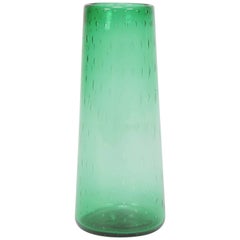 Italian Vase Vetro Verde di Empoli, 1960s